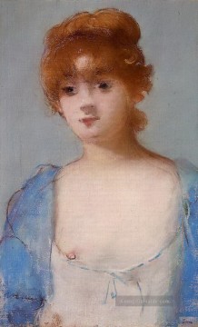  Eduard Kunst - junge Frau in einem Negligé Eduard Manet